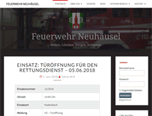 Tablet Screenshot of feuerwehr-neuhaeusel.de